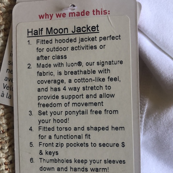 NWT Lululemon Half Moon Jacket - Picture 9 of 9